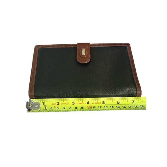 Vintage Bally wallet with multiple card slots black with brown trim Leather rare - Picture 16 of 16